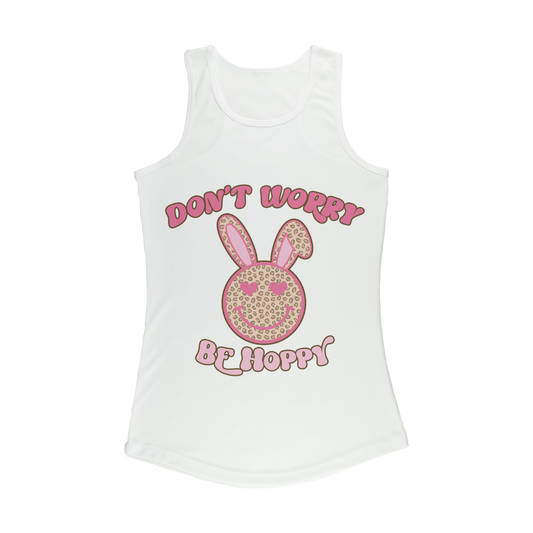 Don't worry be 'happy' Women Performance Tank Top - DirectlyPersonalised