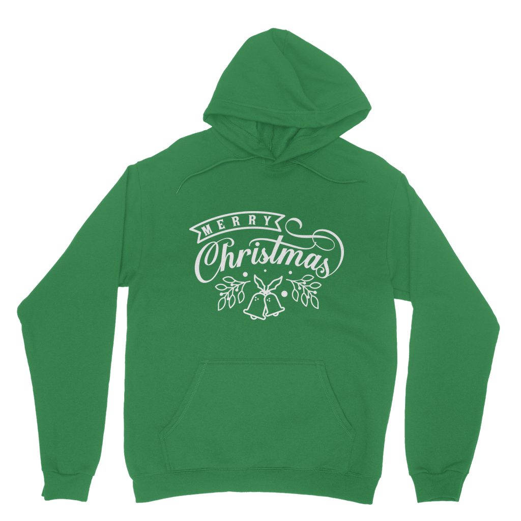 Merry Christmas White Classic Adult Hoodie