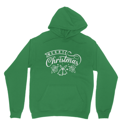Merry Christmas White Classic Adult Hoodie