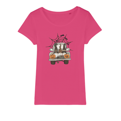 LETS GET SPOOKY Organic Jersey Womens T-Shirt - DirectlyPersonalised