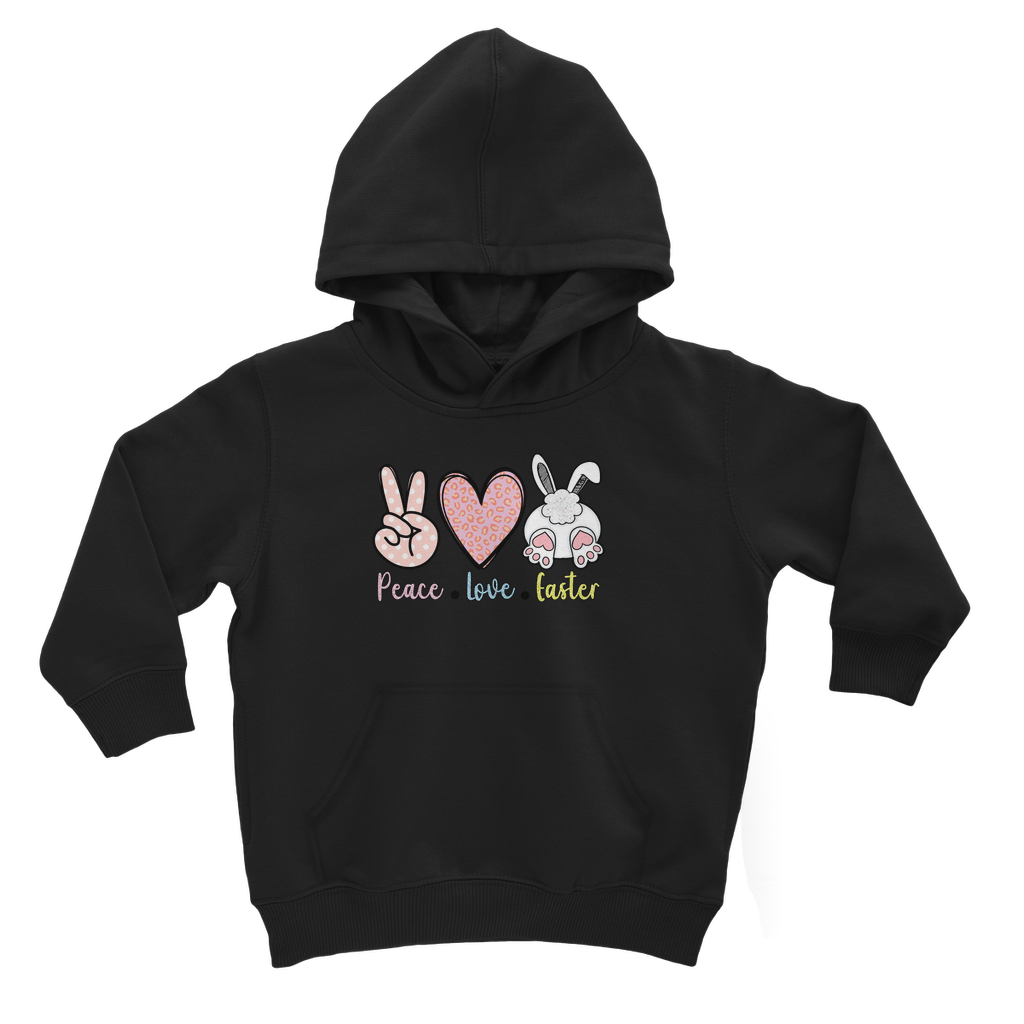 PEACE LOVE EASTER Classic Kids Hoodie - DirectlyPersonalised