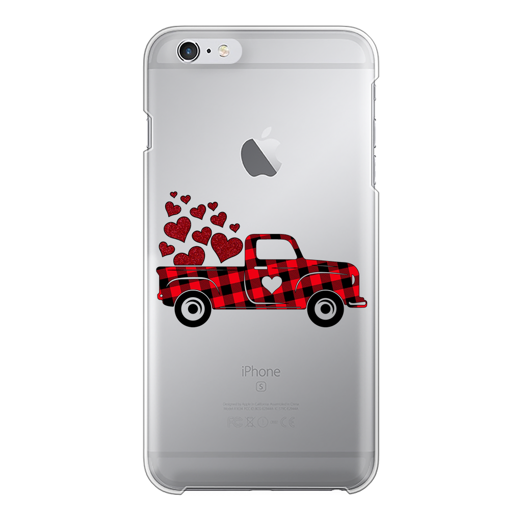 Love Truck Back Printed Transparent Hard Phone Case - DirectlyPersonalised