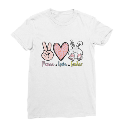 PEACE LOVE EASTER Classic Women's T-Shirt - DirectlyPersonalised