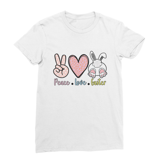 PEACE LOVE EASTER Classic Women's T-Shirt - DirectlyPersonalised