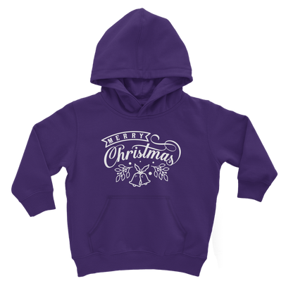 Merry Christmas White Classic Kids Hoodie
