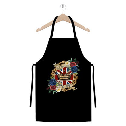 GOD SAVE THE KING Premium Jersey Apron - DirectlyPersonalised