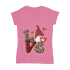 Ladies Valentine Design Classic Women's V-Neck T-Shirt