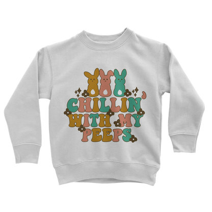Chillin with my peeps Classic Kids Sweatshirt - DirectlyPersonalised