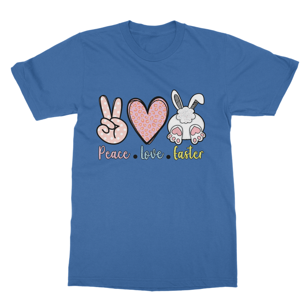 PEACE LOVE EASTER Classic Adult T-Shirt - DirectlyPersonalised