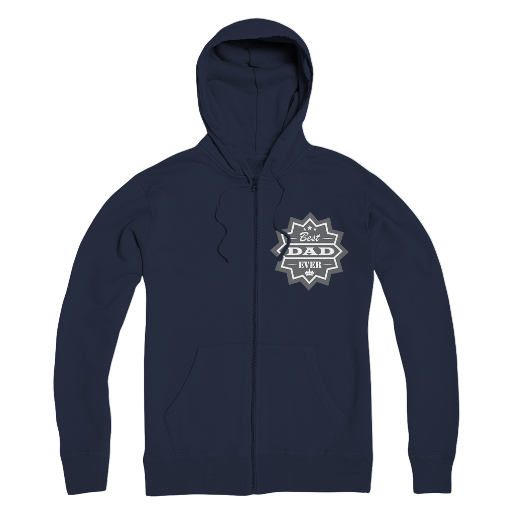 Best Dad Ever Premium Adult Zip Hoodie - DirectlyPersonalised