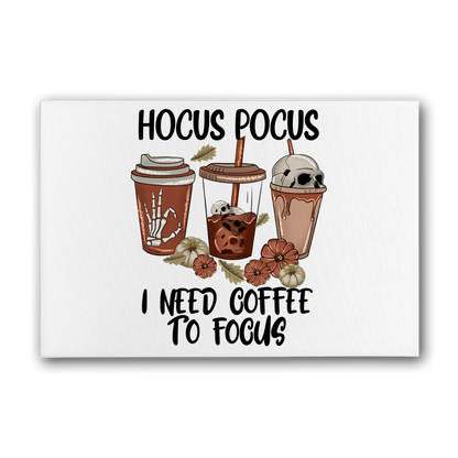 HOCUS POCUS -COFFEE DESIGN Premium Stretched Canvas - DirectlyPersonalised