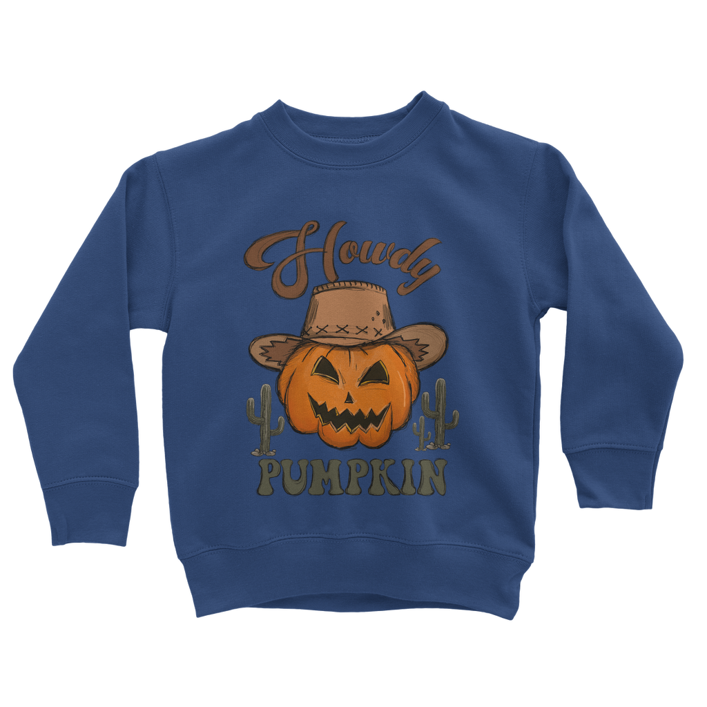 HOWDY PUMPKIN Classic Kids Sweatshirt - DirectlyPersonalised