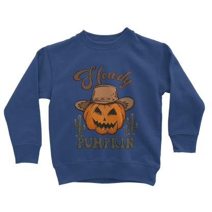 HOWDY PUMPKIN Classic Kids Sweatshirt - DirectlyPersonalised