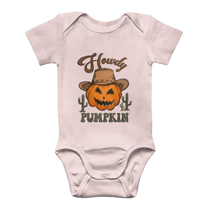HOWDY PUMPKIN Classic Baby Onesie Bodysuit - DirectlyPersonalised