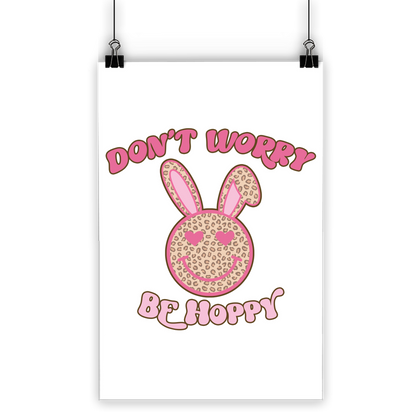Don't worry be 'happy' Classic Poster - DirectlyPersonalised