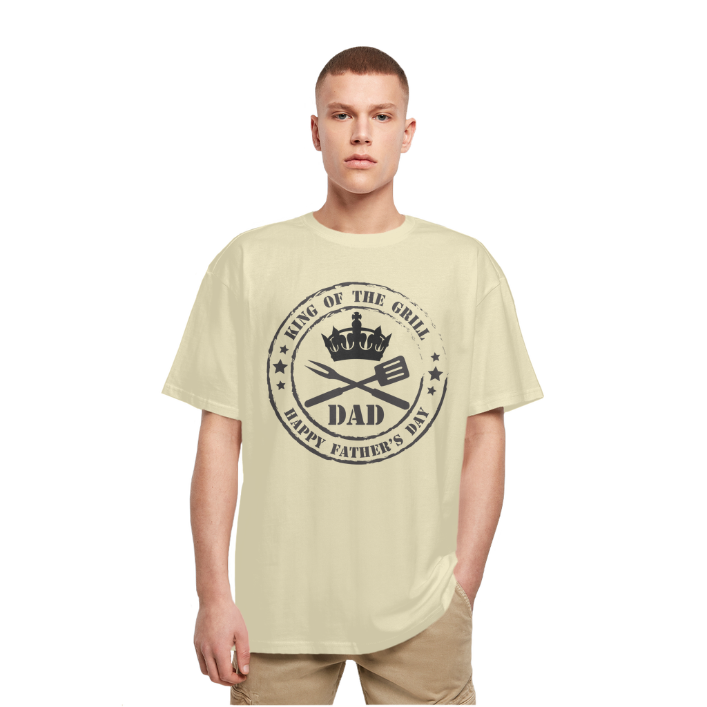 King of the Grill Heavy Oversized T-Shirt - DirectlyPersonalised