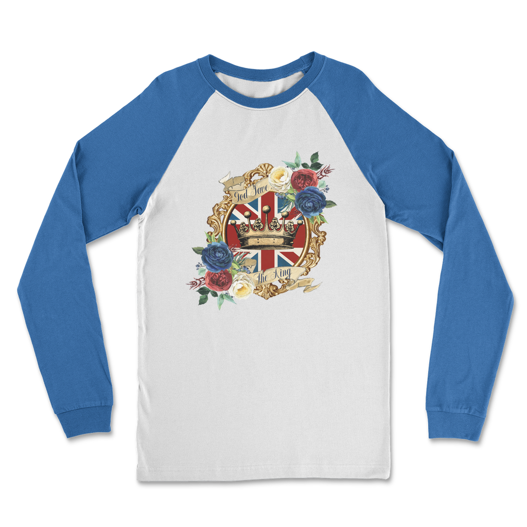 GOD SAVE THE KING Classic Raglan Long Sleeve Shirt - DirectlyPersonalised