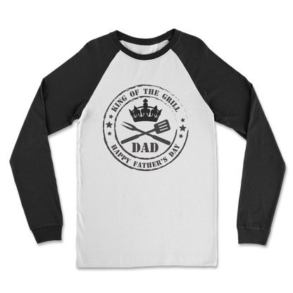 King of the Grill Classic Raglan Long Sleeve Shirt - DirectlyPersonalised
