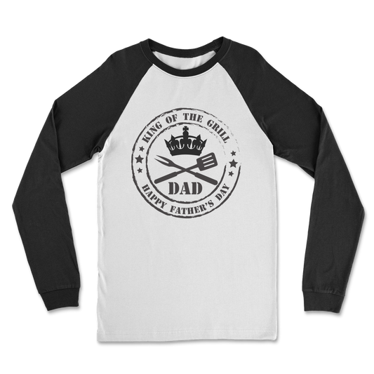 King of the Grill Classic Raglan Long Sleeve Shirt - DirectlyPersonalised