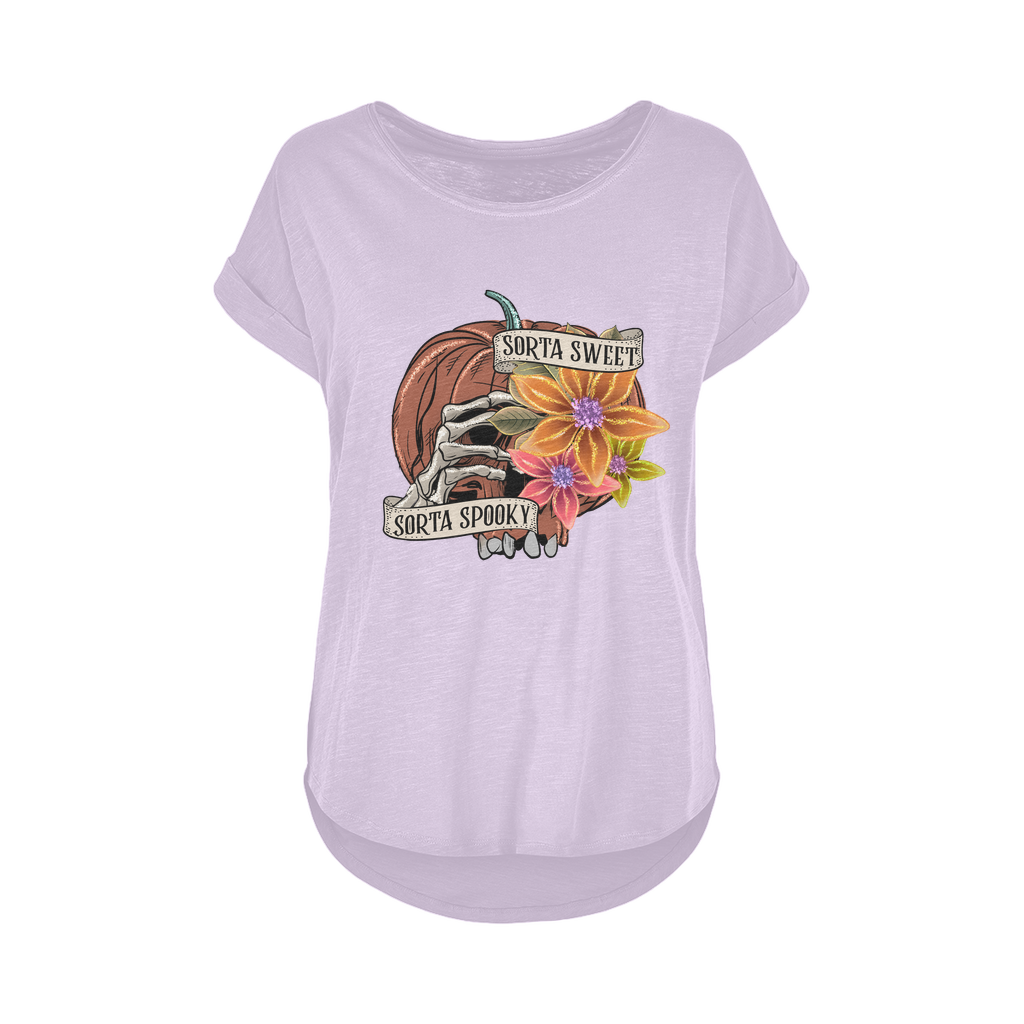 SORTA SWEET - SORTA SPOOKY Women's Long Slub T-Shirt XS-5XL - DirectlyPersonalised
