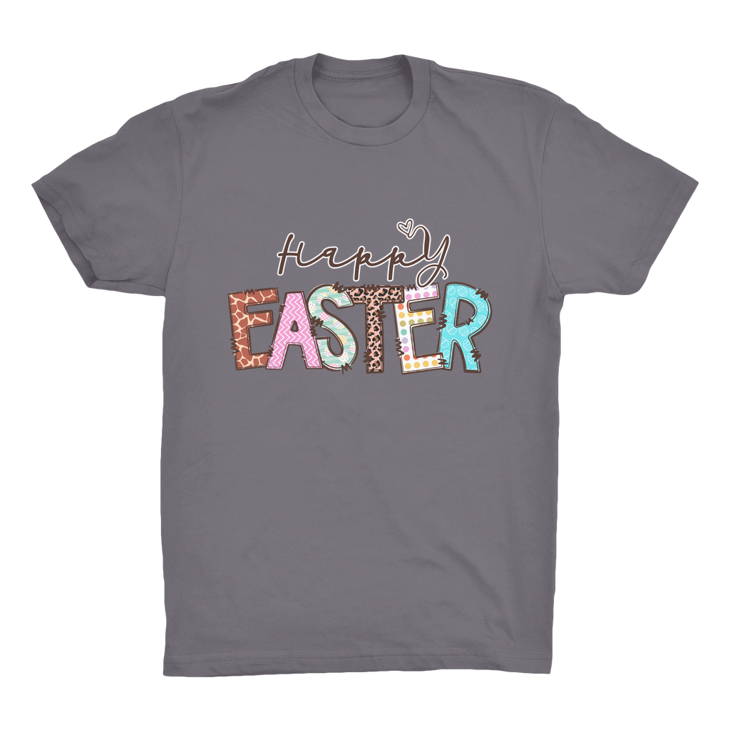 Happy Easter Organic Adult T-Shirt - DirectlyPersonalised