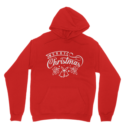 Merry Christmas White Classic Adult Hoodie