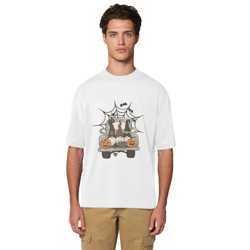 LETS GET SPOOKY Premium Organic Oversized T-Shirt - DirectlyPersonalised