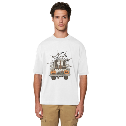 LETS GET SPOOKY Premium Organic Oversized T-Shirt - DirectlyPersonalised