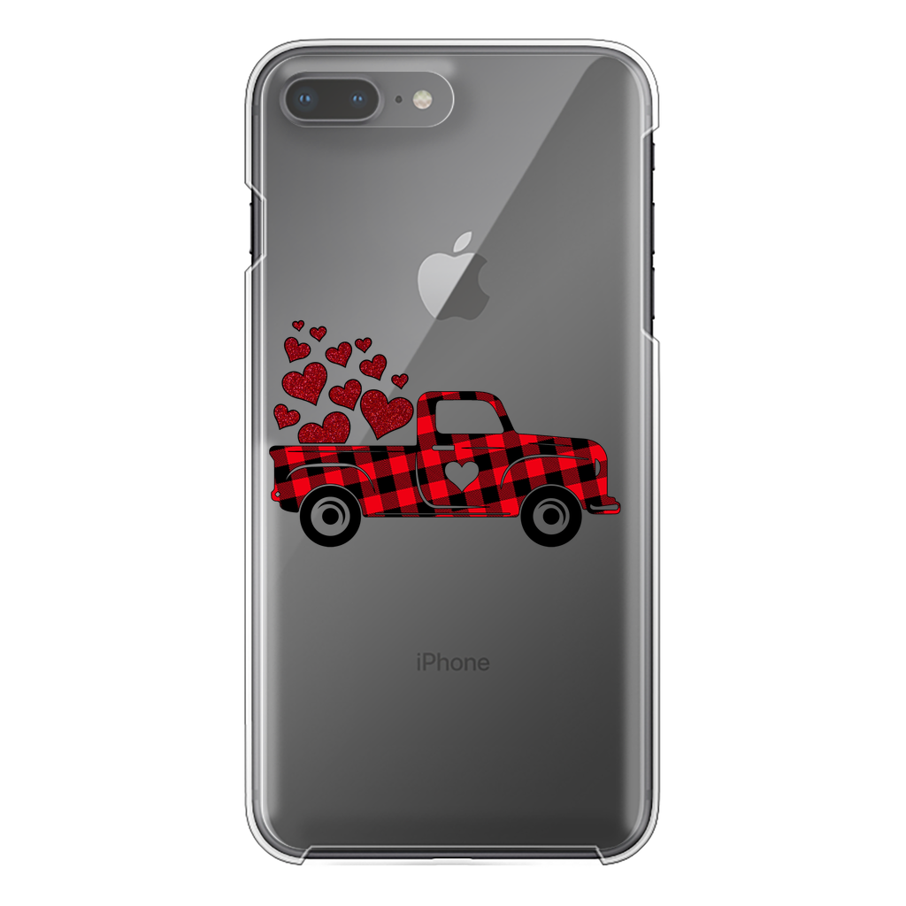 Love Truck Back Printed Transparent Hard Phone Case - DirectlyPersonalised
