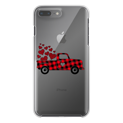 Love Truck Back Printed Transparent Hard Phone Case - DirectlyPersonalised