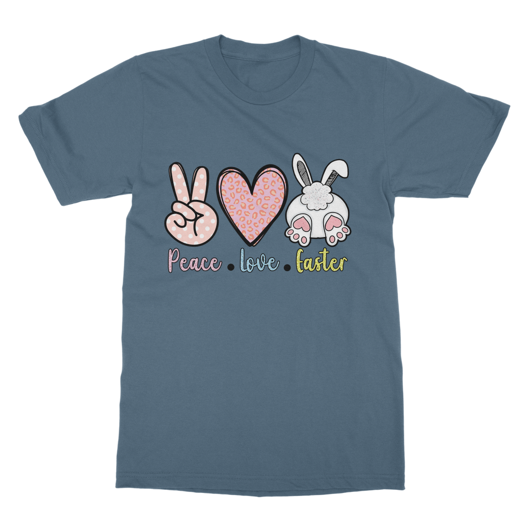 PEACE LOVE EASTER Classic Adult T-Shirt - DirectlyPersonalised