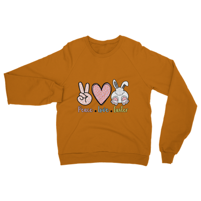 PEACE LOVE EASTER Classic Adult Sweatshirt - DirectlyPersonalised