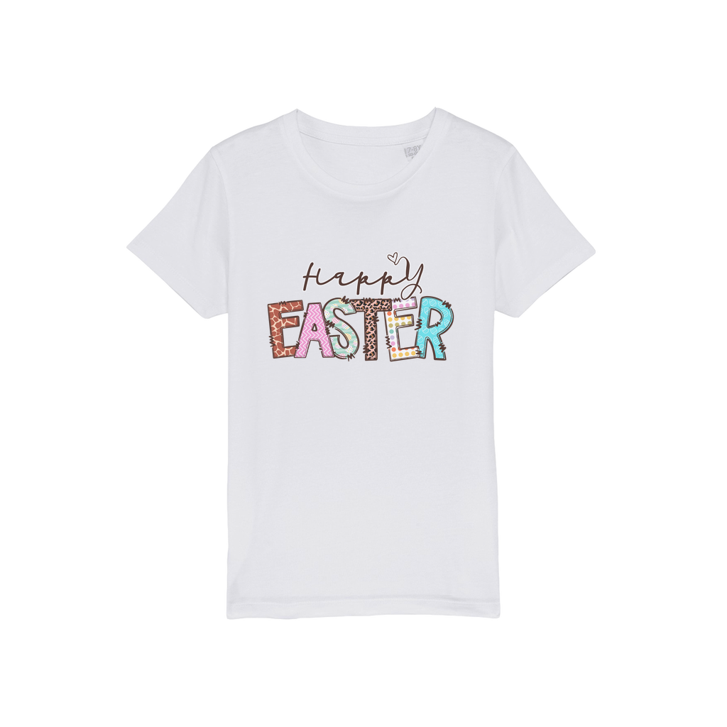 Happy Easter Organic Jersey Kids T-Shirt - DirectlyPersonalised