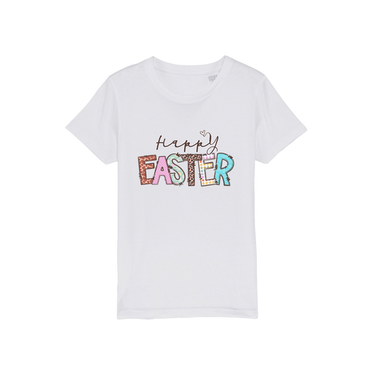 Happy Easter Organic Jersey Kids T-Shirt - DirectlyPersonalised