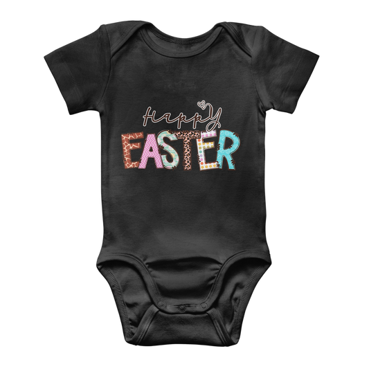Happy Easter Classic Baby Onesie Bodysuit - DirectlyPersonalised