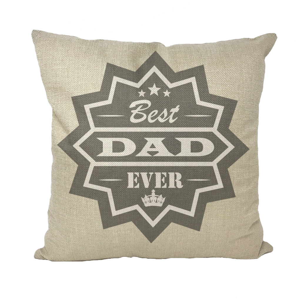 Best Dad Ever Throw Pillow with Insert