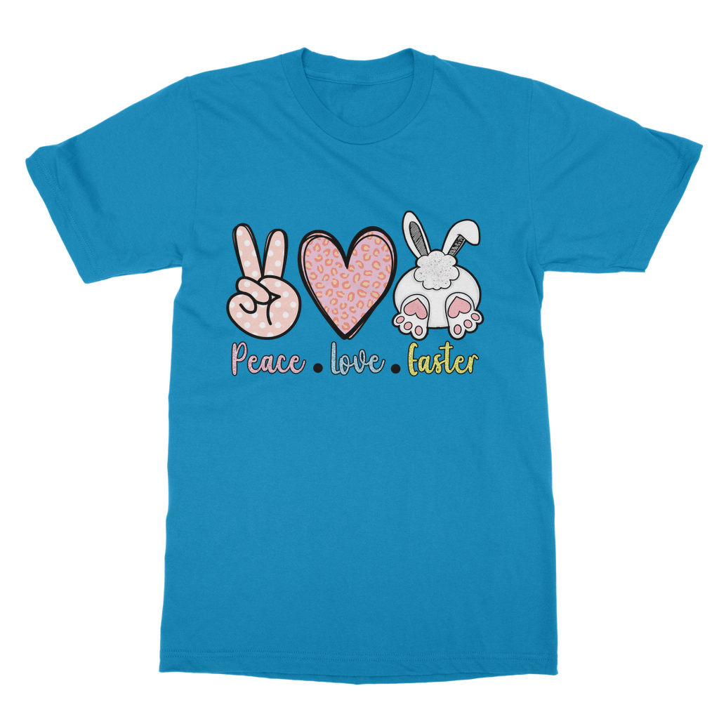PEACE LOVE EASTER Classic Adult T-Shirt - DirectlyPersonalised