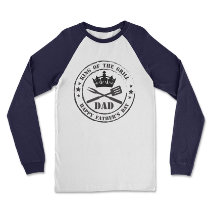 King of the Grill Classic Raglan Long Sleeve Shirt - DirectlyPersonalised