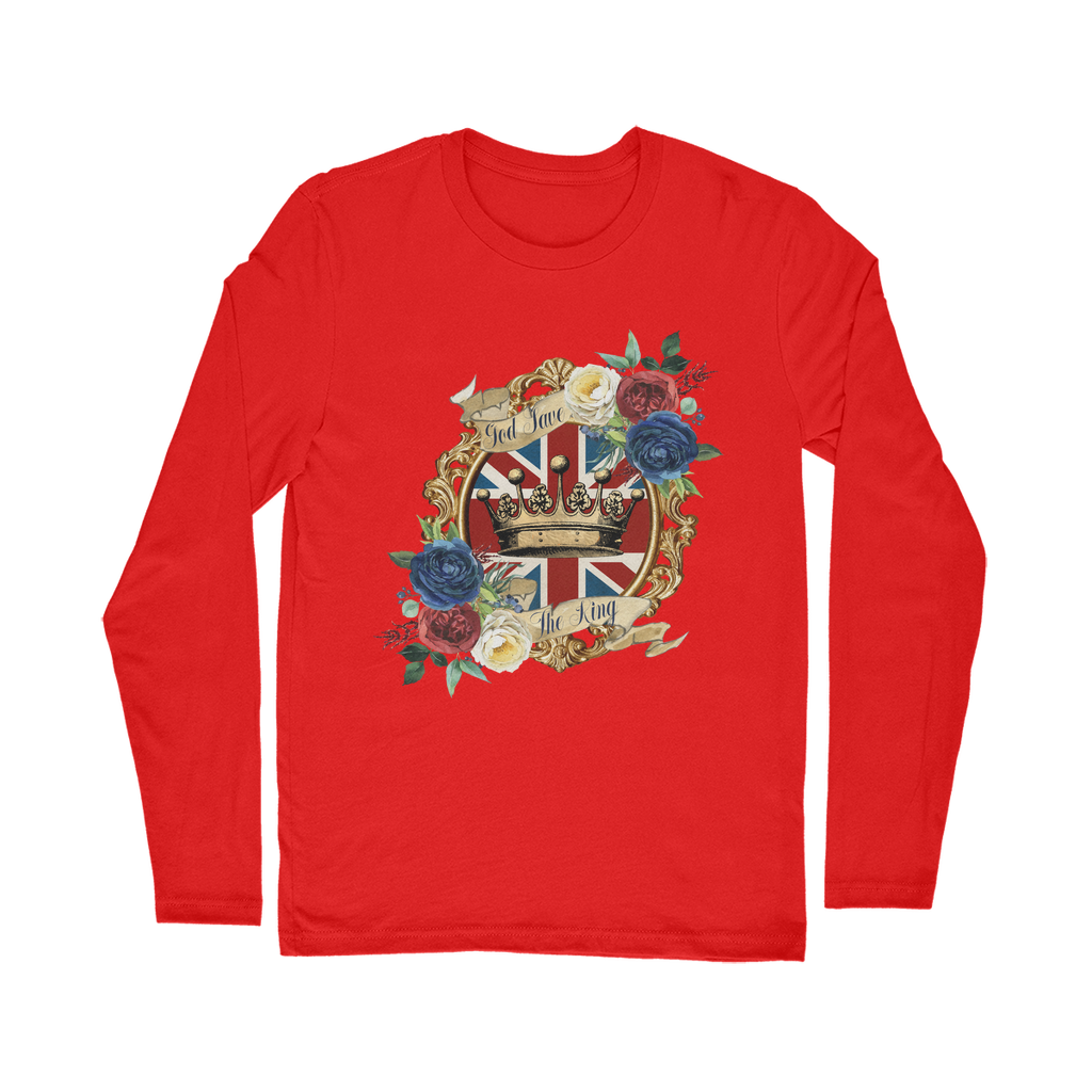 GOD SAVE THE KING Classic Long Sleeve T-Shirt - DirectlyPersonalised