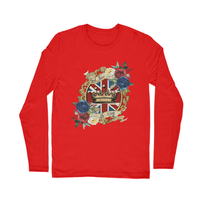 GOD SAVE THE KING Classic Long Sleeve T-Shirt - DirectlyPersonalised