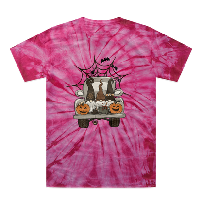 LETS GET SPOOKY Tonal Spider Tie-Dye T-Shirt - DirectlyPersonalised