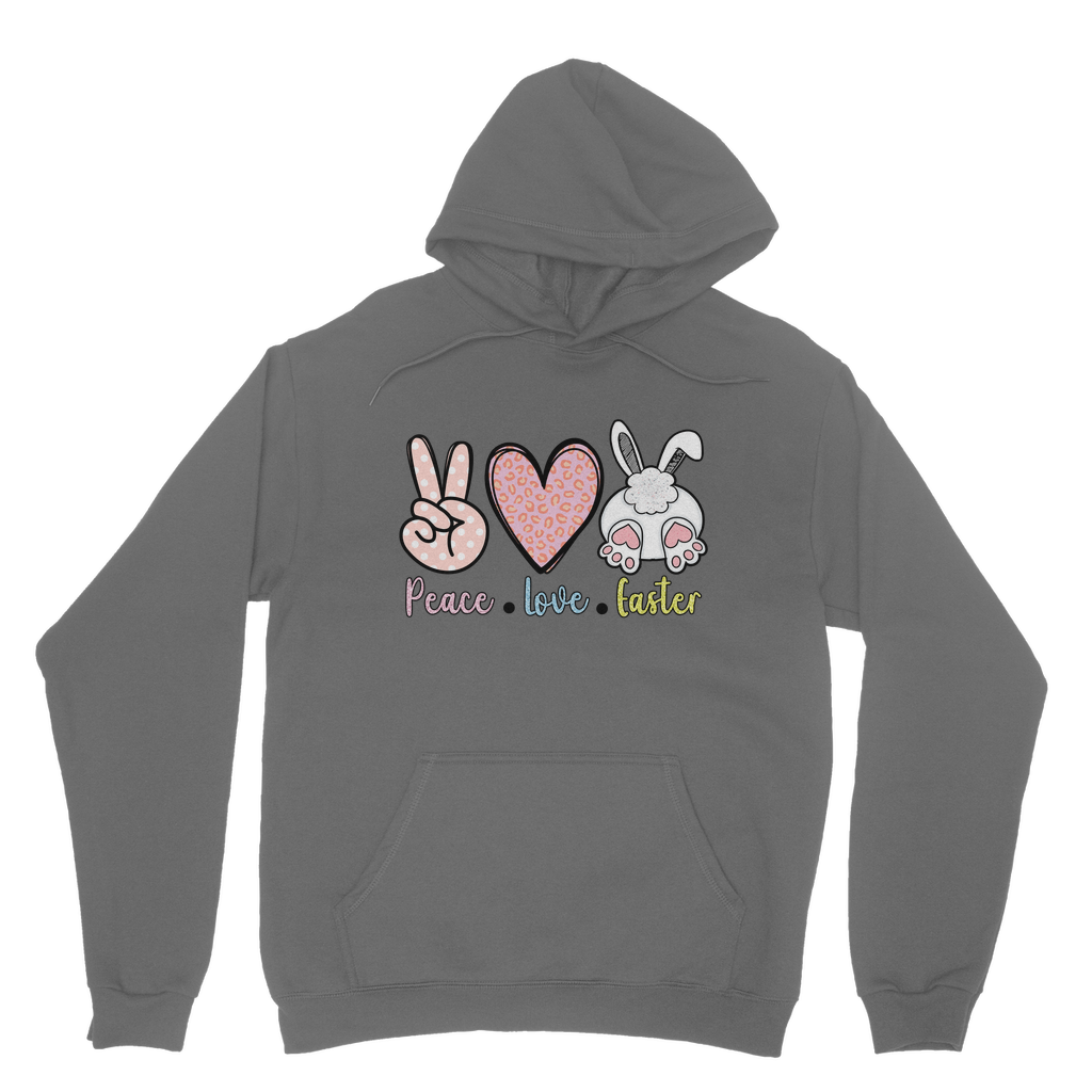 PEACE LOVE EASTER Classic Adult Hoodie - DirectlyPersonalised