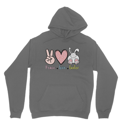 PEACE LOVE EASTER Classic Adult Hoodie - DirectlyPersonalised