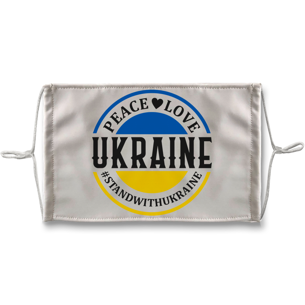 STAND WITH UKRAINE Sublimation Face Mask - DirectlyPersonalised