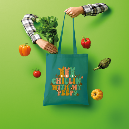 Chillin with my peeps Shopper Tote Bag - DirectlyPersonalised