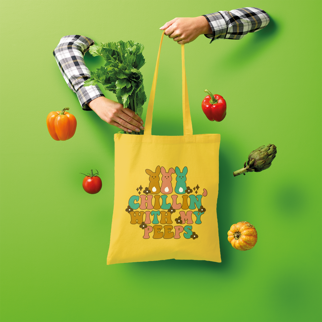 Chillin with my peeps Shopper Tote Bag - DirectlyPersonalised