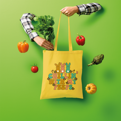 Chillin with my peeps Shopper Tote Bag - DirectlyPersonalised