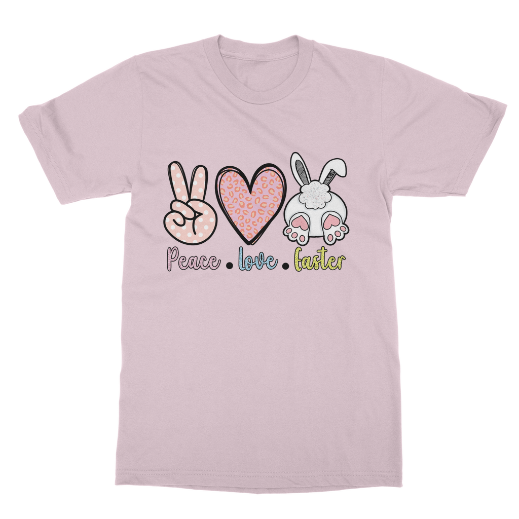PEACE LOVE EASTER Classic Adult T-Shirt - DirectlyPersonalised
