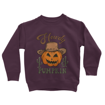 HOWDY PUMPKIN Classic Kids Sweatshirt - DirectlyPersonalised