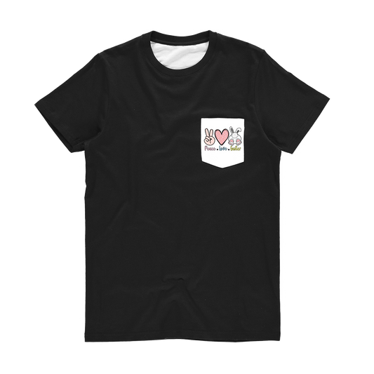PEACE LOVE EASTER Classic Sublimation Pocket T-Shirt - DirectlyPersonalised